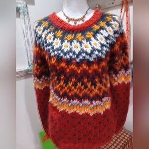 Forever 21 size small Fall colored long sleeve knit sweater